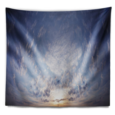 Tapisserie de paysage céleste bleu photographie