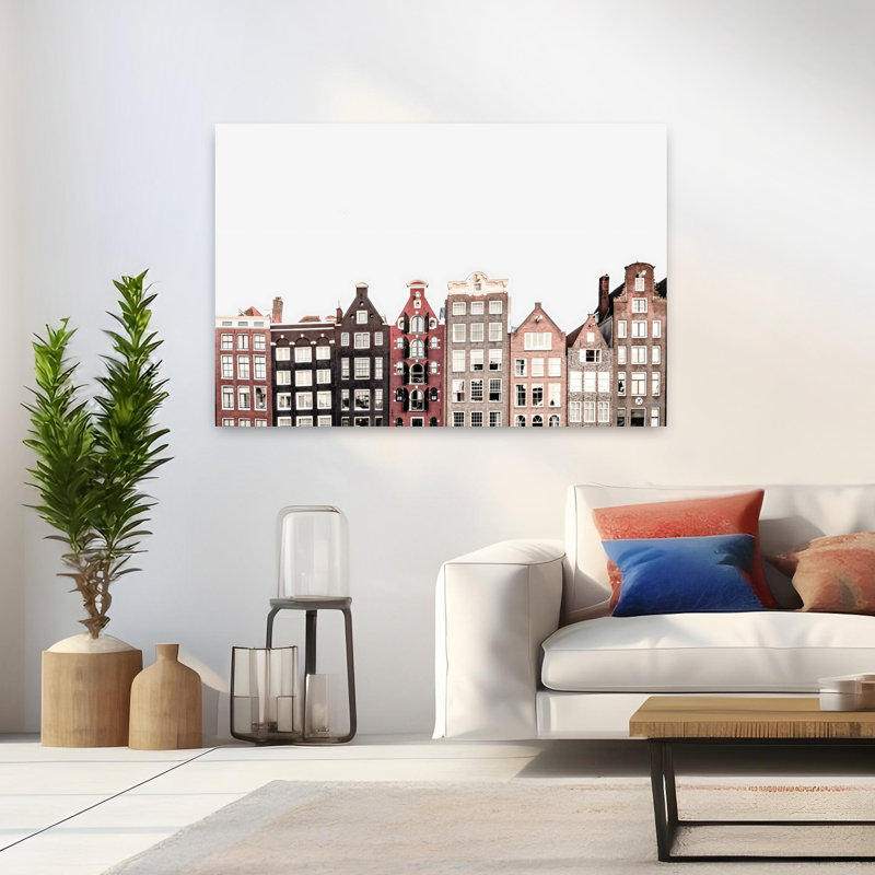 Art mural contemporain Amsterdam, 32" H x 48" W