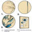 Fleur indigo II - art mural sur toile florale-87365494-87365500