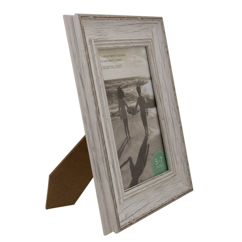 White Distressed Vintage Picture Frame Tabletop Decor, 8" x 10"