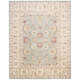 Samuel Oriental Handmade Tufted Wool Gray Blue/Beige Area Rug