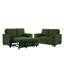 Upholstered Tufted Convertible Pull-Out Sleeper Sofa Bed - Adjustable Backrest With 2 Soft Pillows-953584278