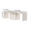 Bureau de jeu 94,5 po pour 2 personnes, bureau d'ordinateur long avec 4 tiroirs, bureau pour 2 personnes avec rangement pour le bureau personnel