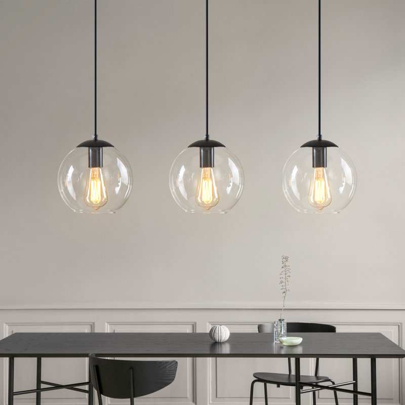 Luminaire suspendu pour îlot de cuisine 3 lumières Terron