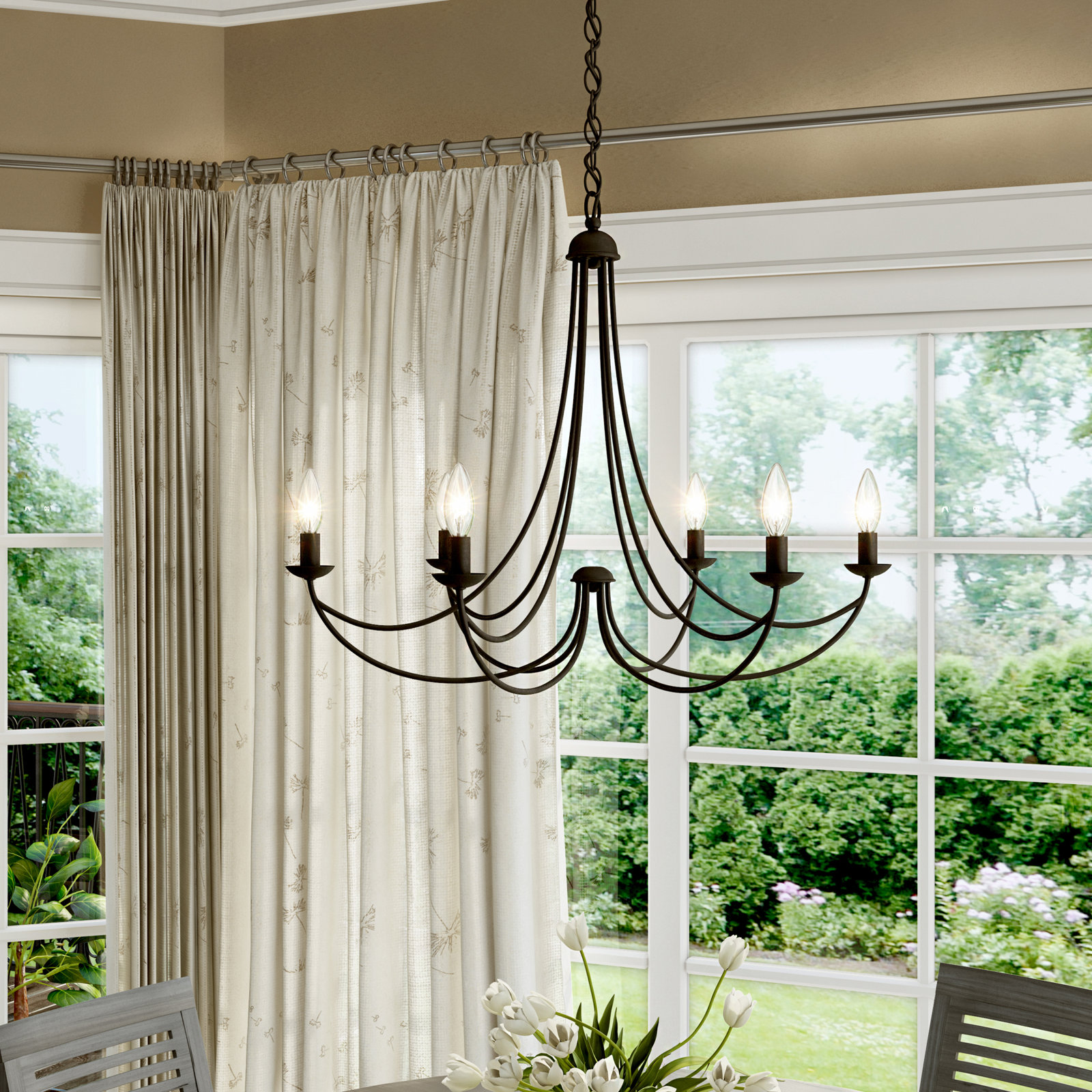 Chandelier, 6 Light