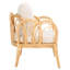 Chaise d'appoint avec coussin Coralie