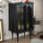 Black Solid + Manufactured Wood+Glass Display Cases