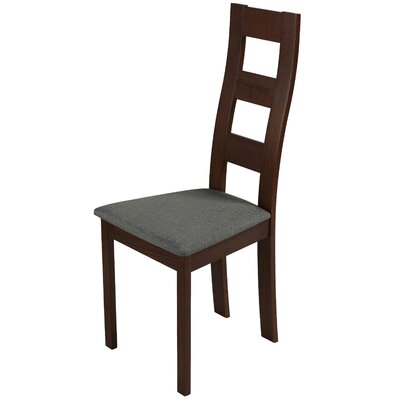 Red Barrel Studio® Cuadro Dining Chair In Charcoal Fabric, Walnut Finish (set Of 2) -  433CA54825C046B5964E856BBE33BD8A