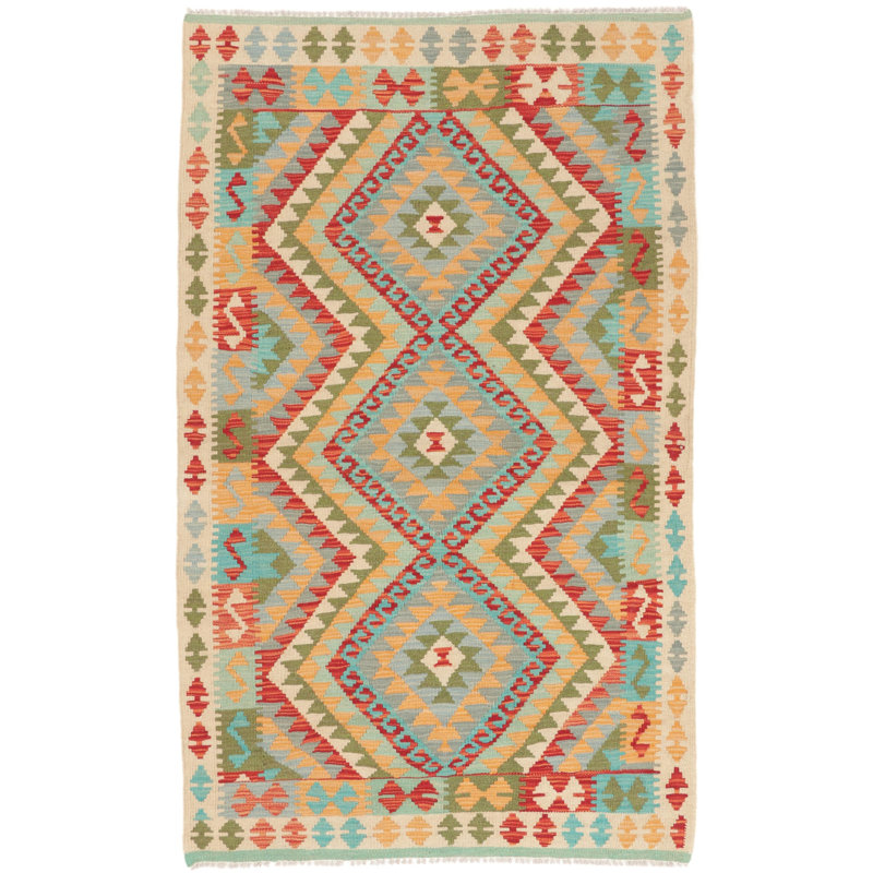 Geometric Hand Woven 107cm X 174cm Area Rug