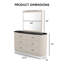 Commode 6 tiroirs avec miroir Godrick