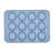 Farberware Easy Solutions Nonstick Bakeware 12-Cup Muffin Pan, Blue