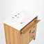 Meuble-lavabo autoportant de 30 po avec lavabo en céramique, rangement escamotable et 3 tiroirs, moderne, salle de bain