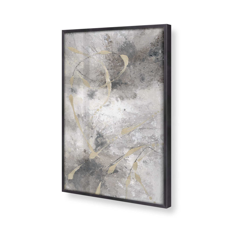 «Gilded Whispers», impression sur archives, Papier photo encadré zinc vieilli, H 11,25 po x l 9,25 po x P 1,25 po