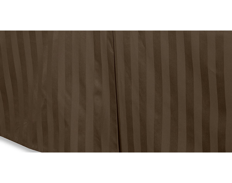 Wamsutta Pleated Bed Skirt, Full / Double, Chocolate
