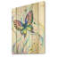 Papillon iridiscent - reproduction traditionnelle sur bois de pin naturel-58680269