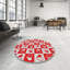 Tapis rouge/blanc à motifs Kwiete-325284572