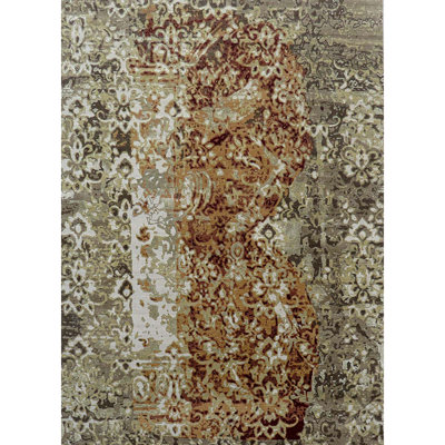 Damask Area Rug