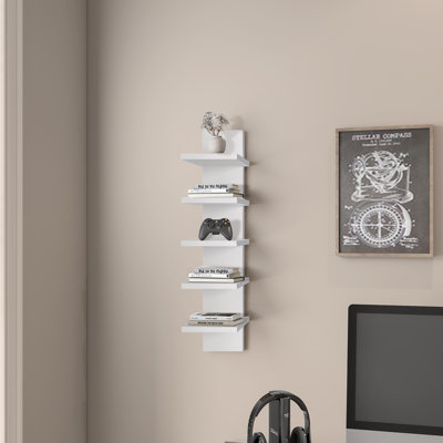 Pelicieux 5-Tier Small Wall Shelf
