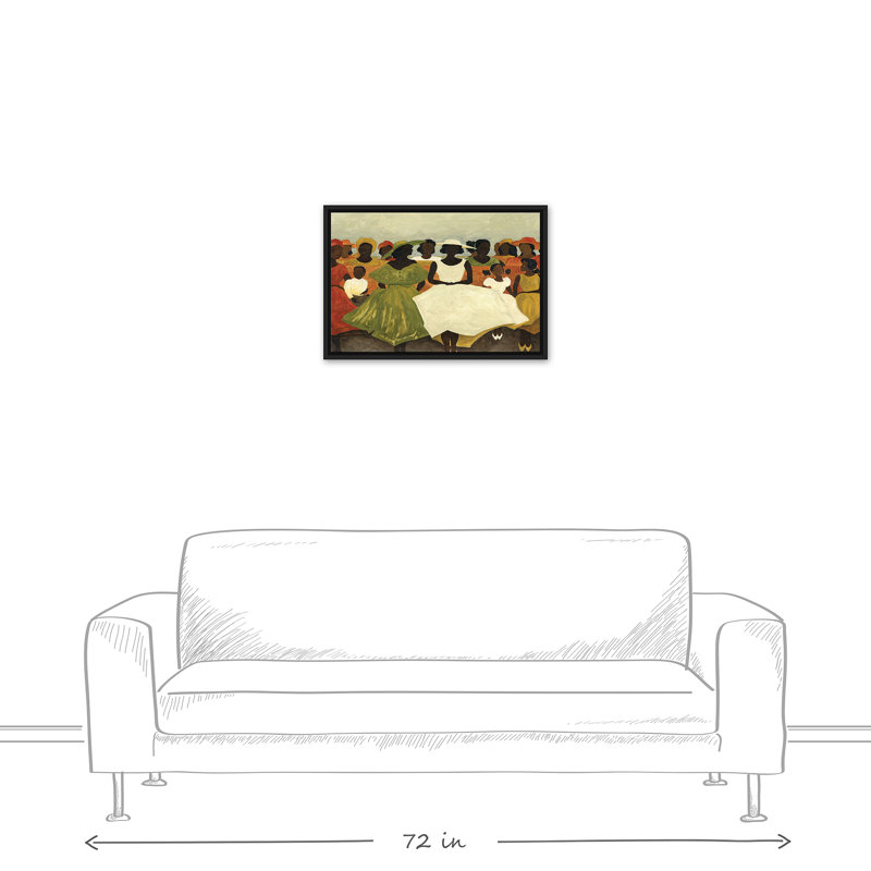 Women in Pews, reproduction d'art sur toile, L 25,75 po x H 17,75 po
