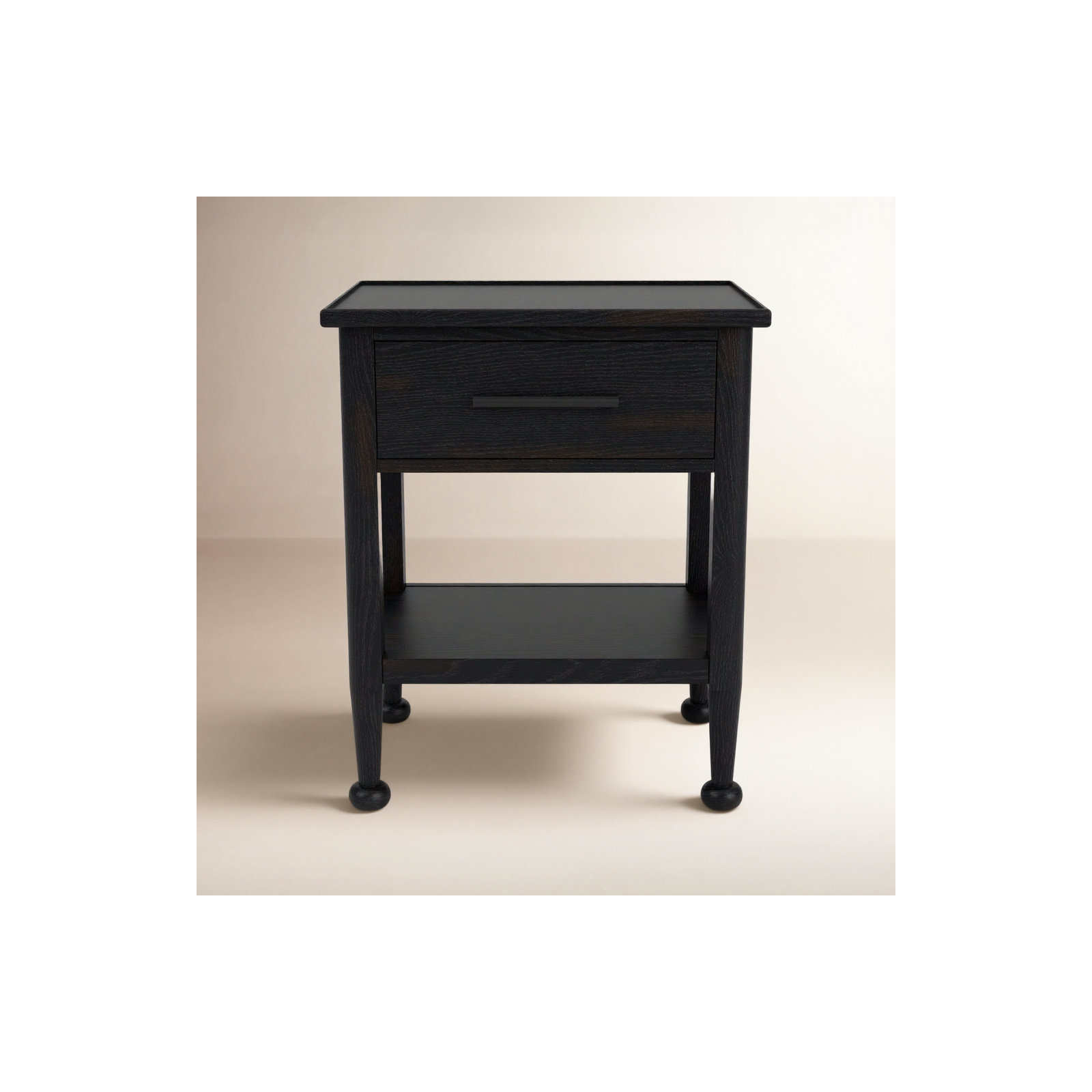 Billie 1 - Drawer Nightstand, Black