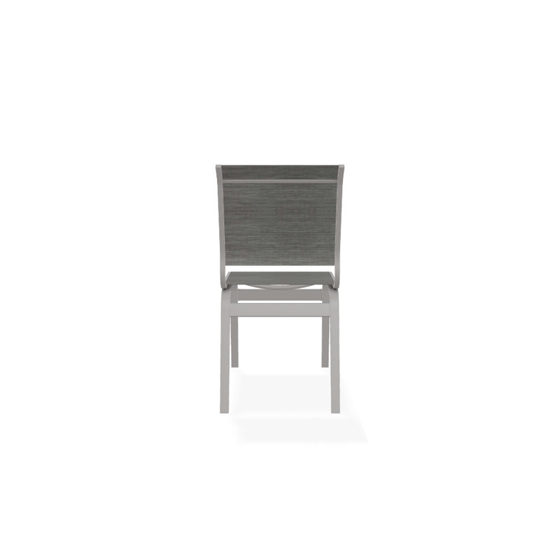 Chaise d'appoint de salle à manger Hiraku, Gris chaleureux texturé, Sicile