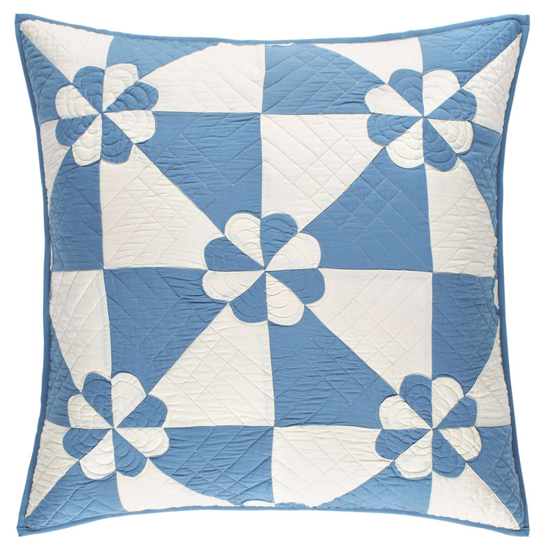 Sunny Side Quilted Sham, King, Blue