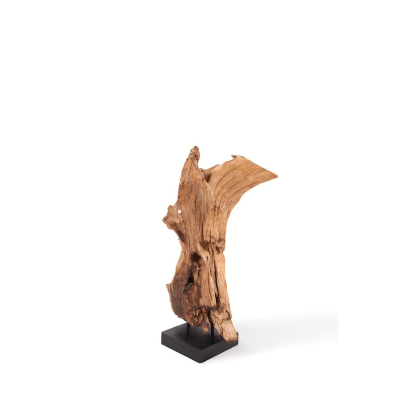 47" Inch Tall Organic Teak Natural Sculpture