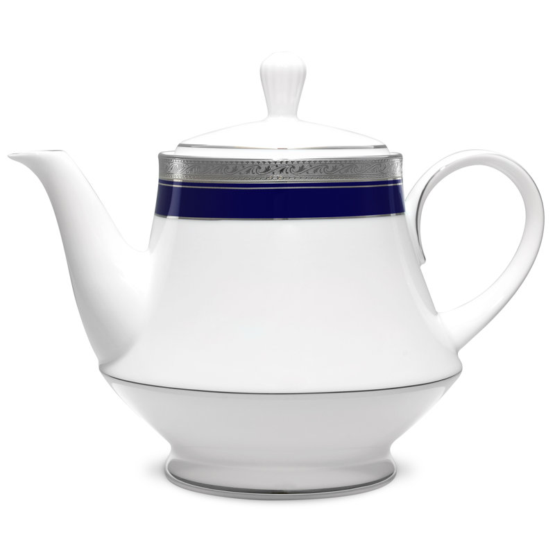 Théière en cobalt Noritake Crestwood, 38 oz.