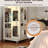 & Spacious 4 All Rotating Bookshelf With 360 Wheels, New Style Yellow, Modern Setup, Small Footprint Design Bookshelf, Easy Assembly, Large Size, Footprint, Ideal For Book Collection-126094318