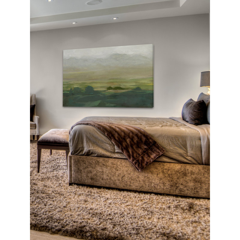 « misty valley i », reproduction d’art sur toile tendue, H 16 po x l 24 po x P 1,5 po