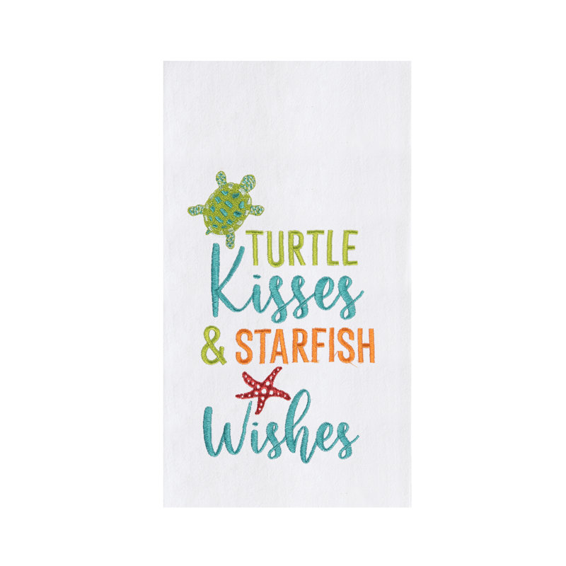 Serviette de cuisine Turtle Kisses & Starfish Wishes