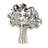 Cole And Grey Ceramic Glossy Tree Decorative Sculpture With Abstract Cutouts-1158589366