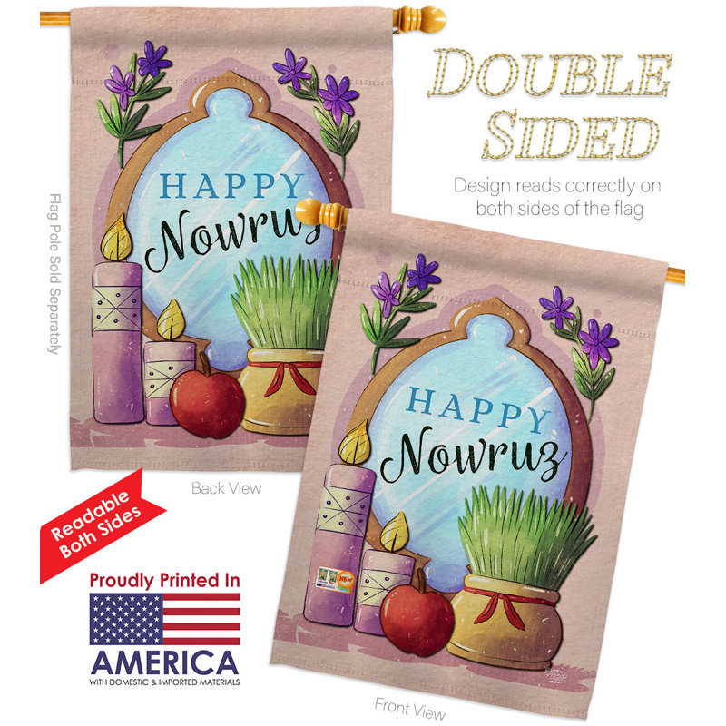 Double Sided 40'' H x 28'' W Polyester House Flag