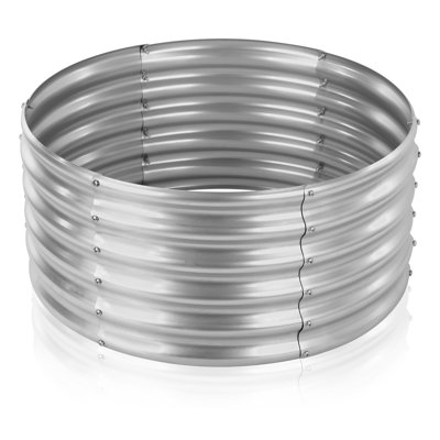 Romeshia Metal Barrel Planter