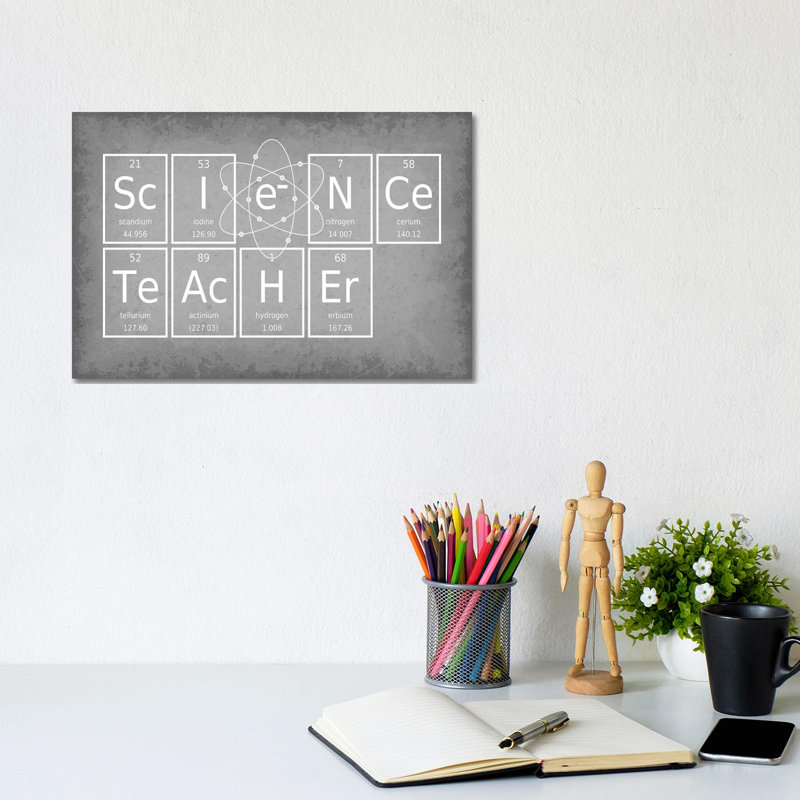 Science Teacher - Wrapped Canvas Print, 20.32 cm H x 30.48 cm W