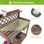 Banc de rempotage extérieur, poste de travail de jardin en bois avec tiroir, tablette ouverte, rangement inférieur - couche de PVC supplémentaire
