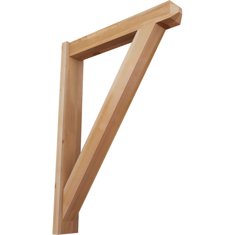 Artisan traditionnel en bois rustique, P 30 po x H 42 po, Cèdre rouge de l'Ouest l 5 1/2 po (lisse)