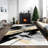 Galaxy Series Abrstract Black/Gray/Ivory/Beige Area Rug-56651729