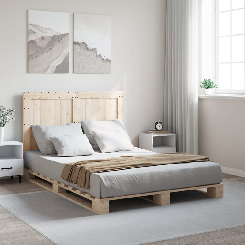 Oakfield Solid Wood Bed, Brown, DE Size - 100 x 200 cm