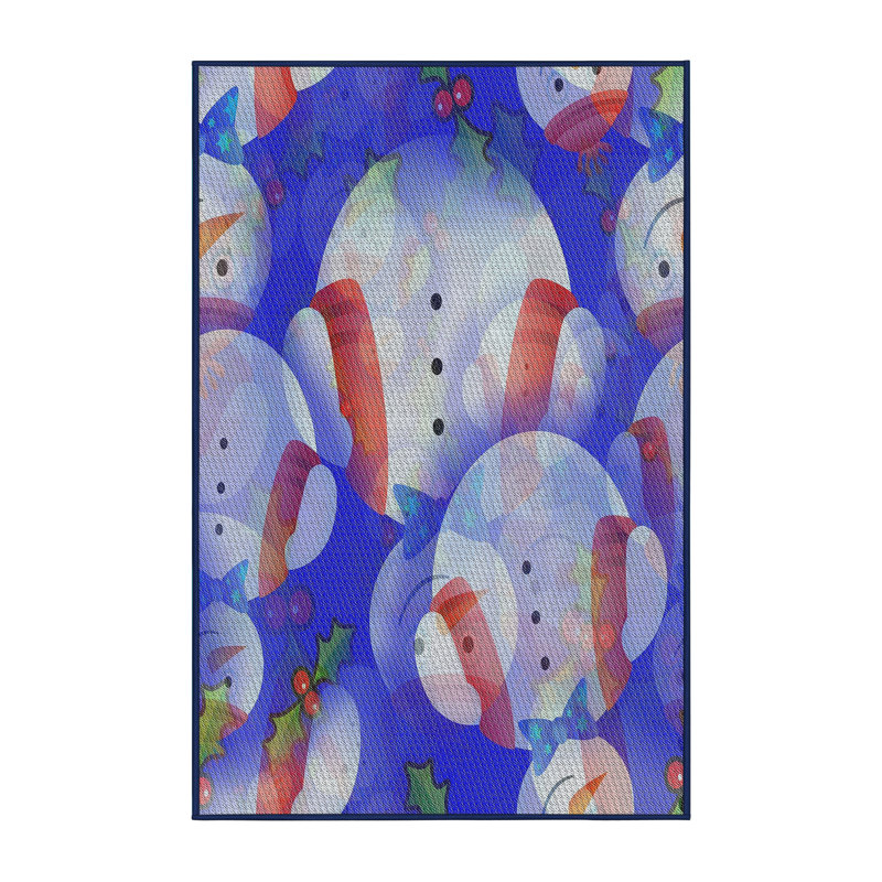 Tapis décoratif bleu sincope, Rectangle 8 pi x 12 pi
