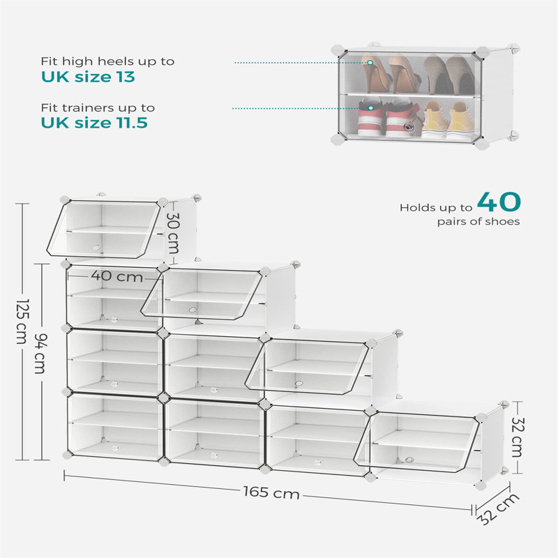 10 Pair Shoe Storage Box