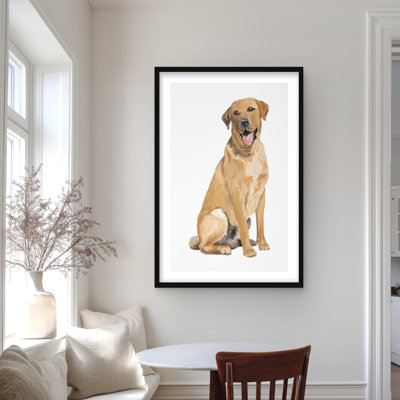 Reproduction matte encadrée Labrador Retriever | Décoration intérieure
