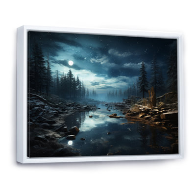 Winter Landscape Silent Night III, reproduction d'art sur toile