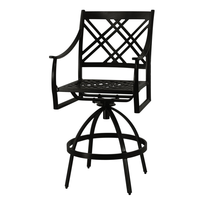 Edge Swivel Balcony Stool, Midnight Gold, 31.5"