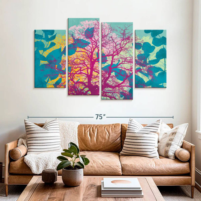 Harnek Barren Pink Tree Foliage