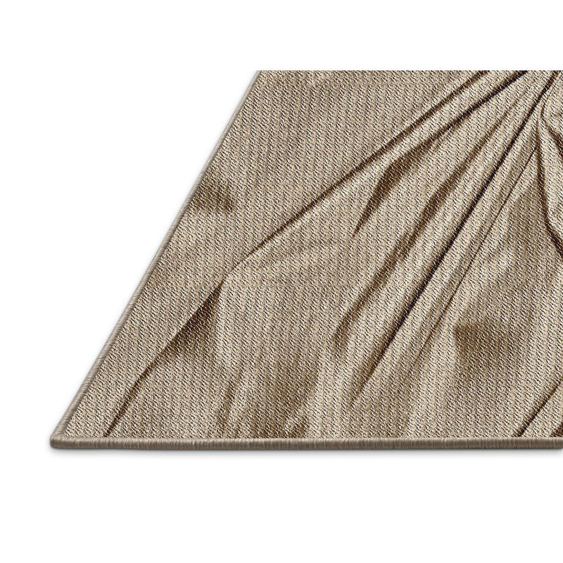 Tapis brun tissé à la machine, Rectangle 5 pi x 7 pi