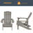 Hachirou Plastic Adirondack Chairs Set for Outdoor Ergonomic chair-1950282619
