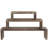 Wood Display Risers Set of 3 – Torched Nesting Riser Stands for Dessert, Jewelry & Retail Display