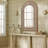 Rustic Arched Wooden Frame Wall Mirror-2078458615