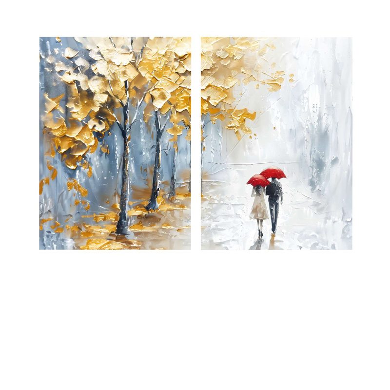 Stunning Decorative Canvas Paintings (2 Pieces), 63.0 x 47.2 inches | 100% Canvas (Thickness: 0.1 inches) & 100% Pine Wood Frame | Perfect for Living Room, Bedroom & Office Decor, Elegant Wall Art